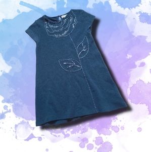 Zara blue floral dress